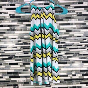 "CYNTHIA ROWLEY" CHEVRON STYLE BLOUSE